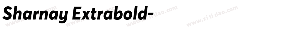 Sharnay Extrabold字体转换